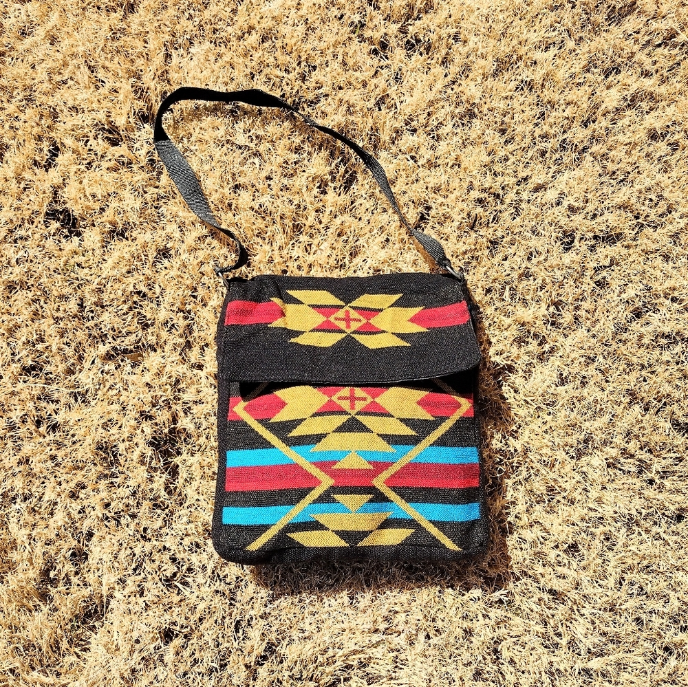 NEW Black, gold red and blue should bag western style , coastal cowgirl